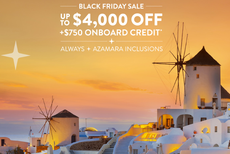 Azamara - Black Friday Sale